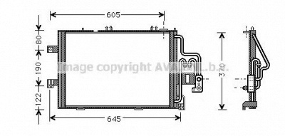 AVA QUALITY COOLING ol5307 -  Конденсатор, кондиционер